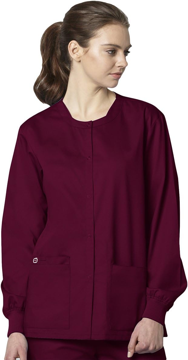 WonderWink womens Snap Front Jacket - Image 4