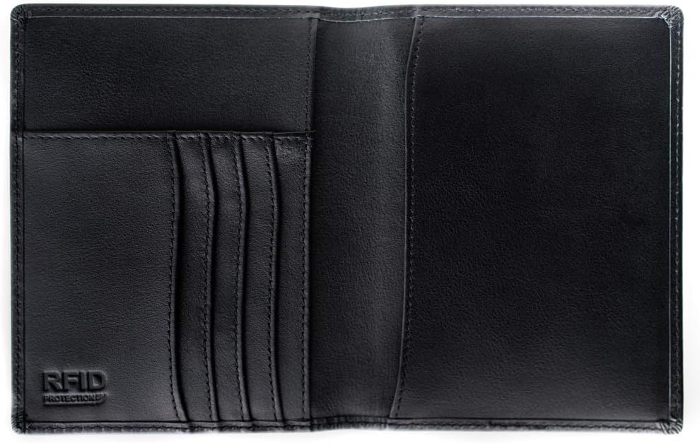  | Inspiring Adventures Luxury Passport and Vaccine Card Holder, Credit Card Holder | RFID Blocking Bifold Wallet | Slim and Minimalist Design | Includes Unique Gift Box | For Men and Women | 4 inches x 5.5 inches | Passport Wallets