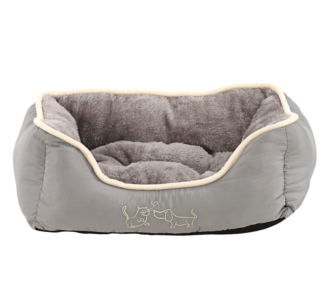 Panier pour chien et chat Sammy gris Dehner Lieblinge à rebords