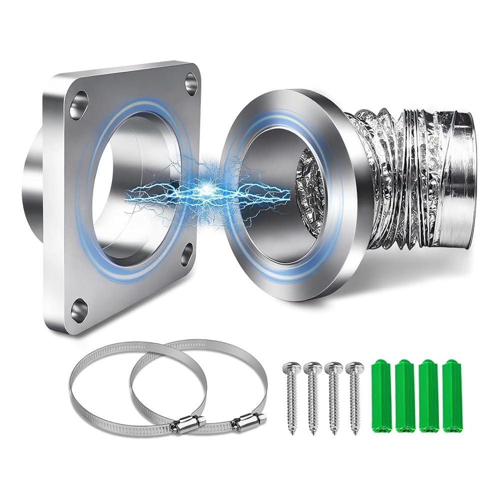 Hndhbfgrt Dryer Vent Connector Kit-Magnetic Dryer Vent Coupling-Quiick Installation and Connection