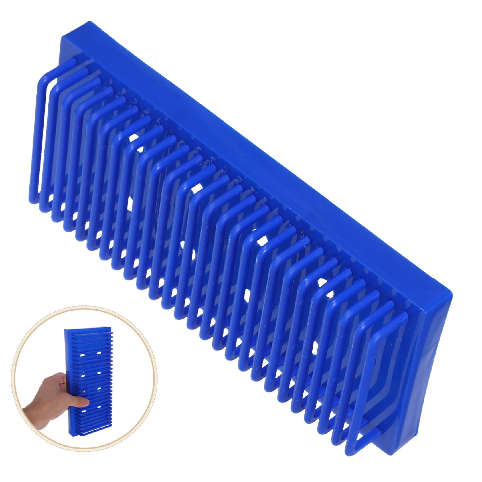 MAGICLULU Porte-Lames de Laboratoire Plastique Support pour Lames de Microscope avec Égouttoir à Plusieurs Niveaux Séchoir à Lames Compact