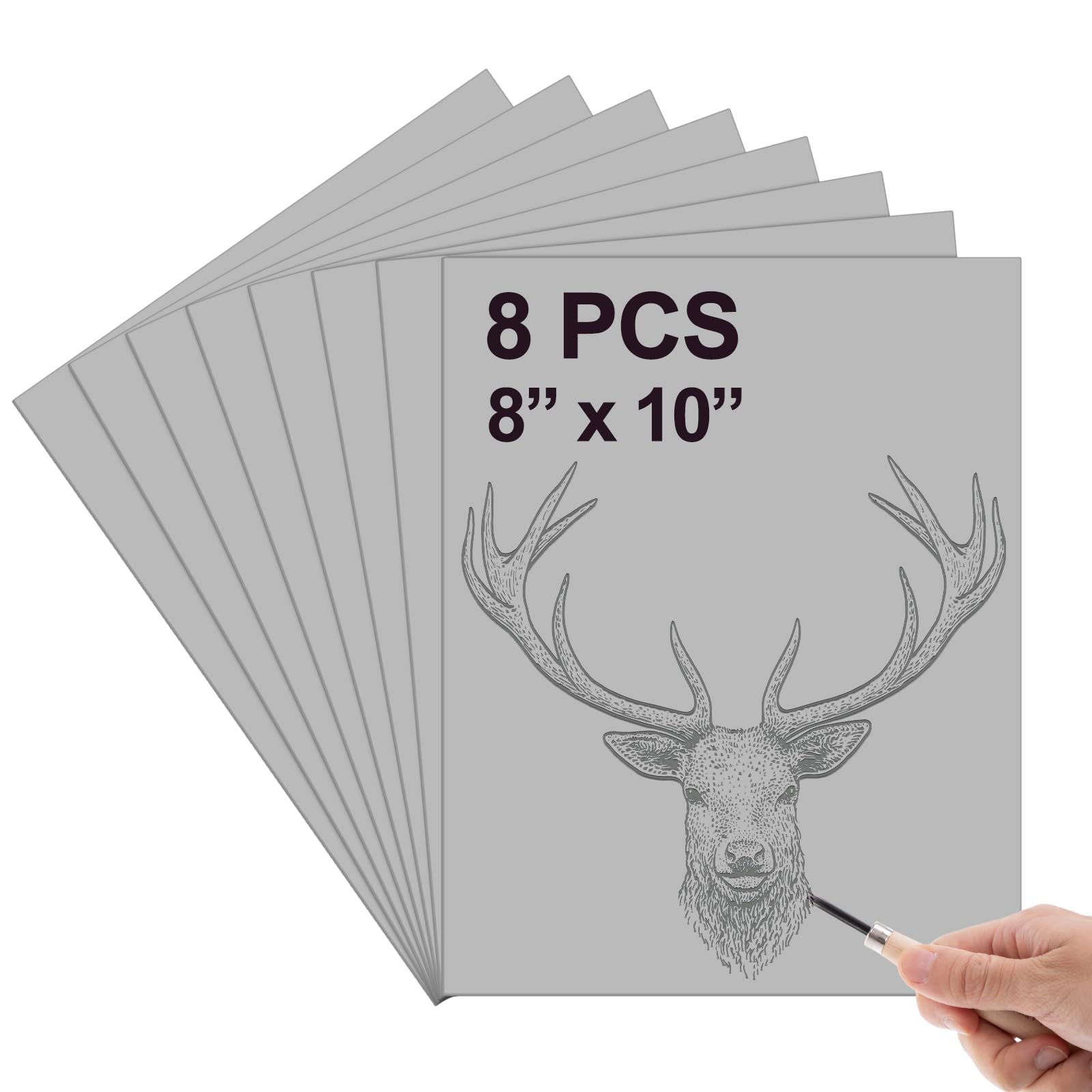 Yeaqee 2 Pack Linoleum Blocks 9x12 Inch Rubber Carving Blocks For Printmaking & Engraving