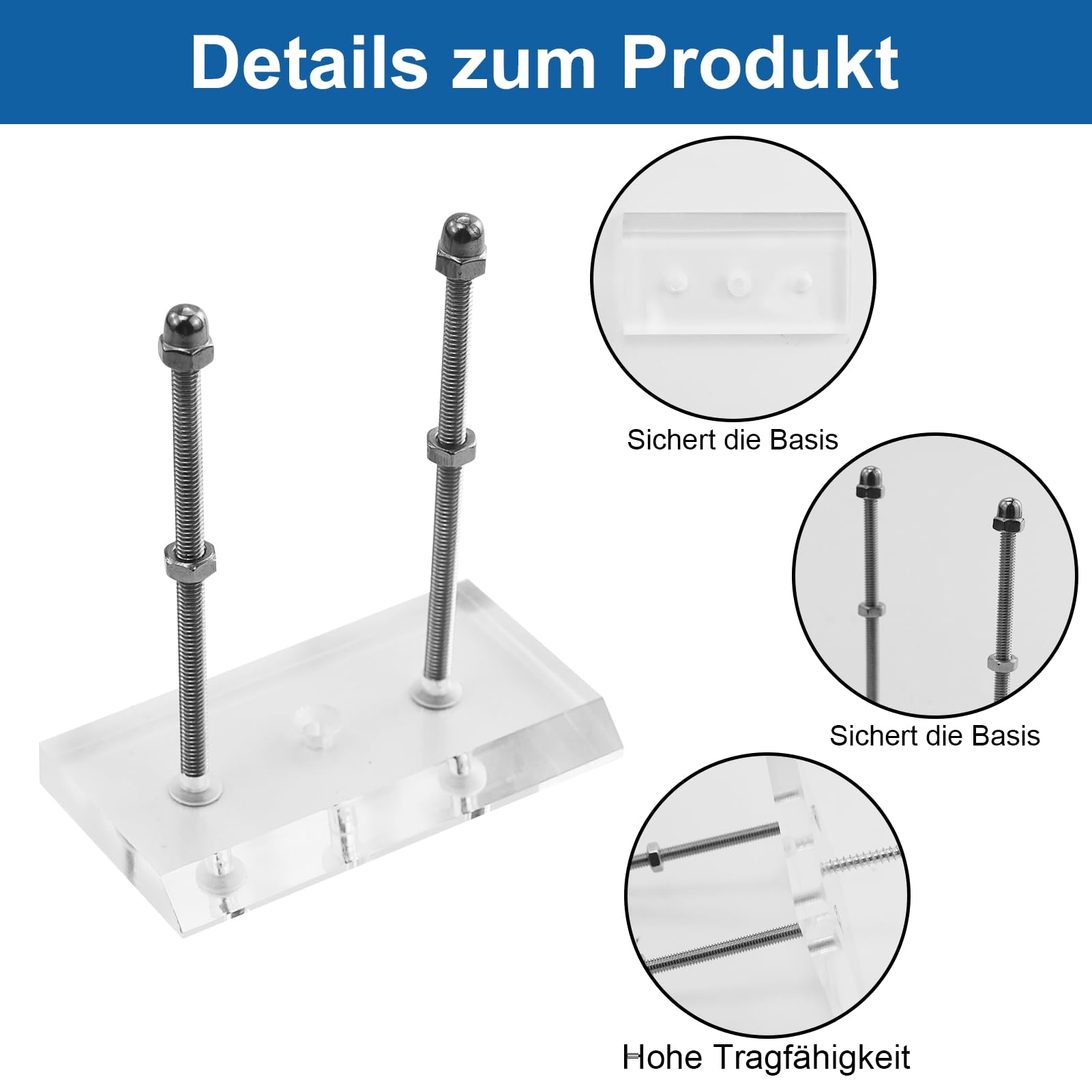 2 Pezzi Supporti Parete Skateboard in Acrilico, Supporto Trasparente Skateboard, Espositore Professionale Supporto Parete, Gancio Skateboard Acrilici,per stoccaggio,Display