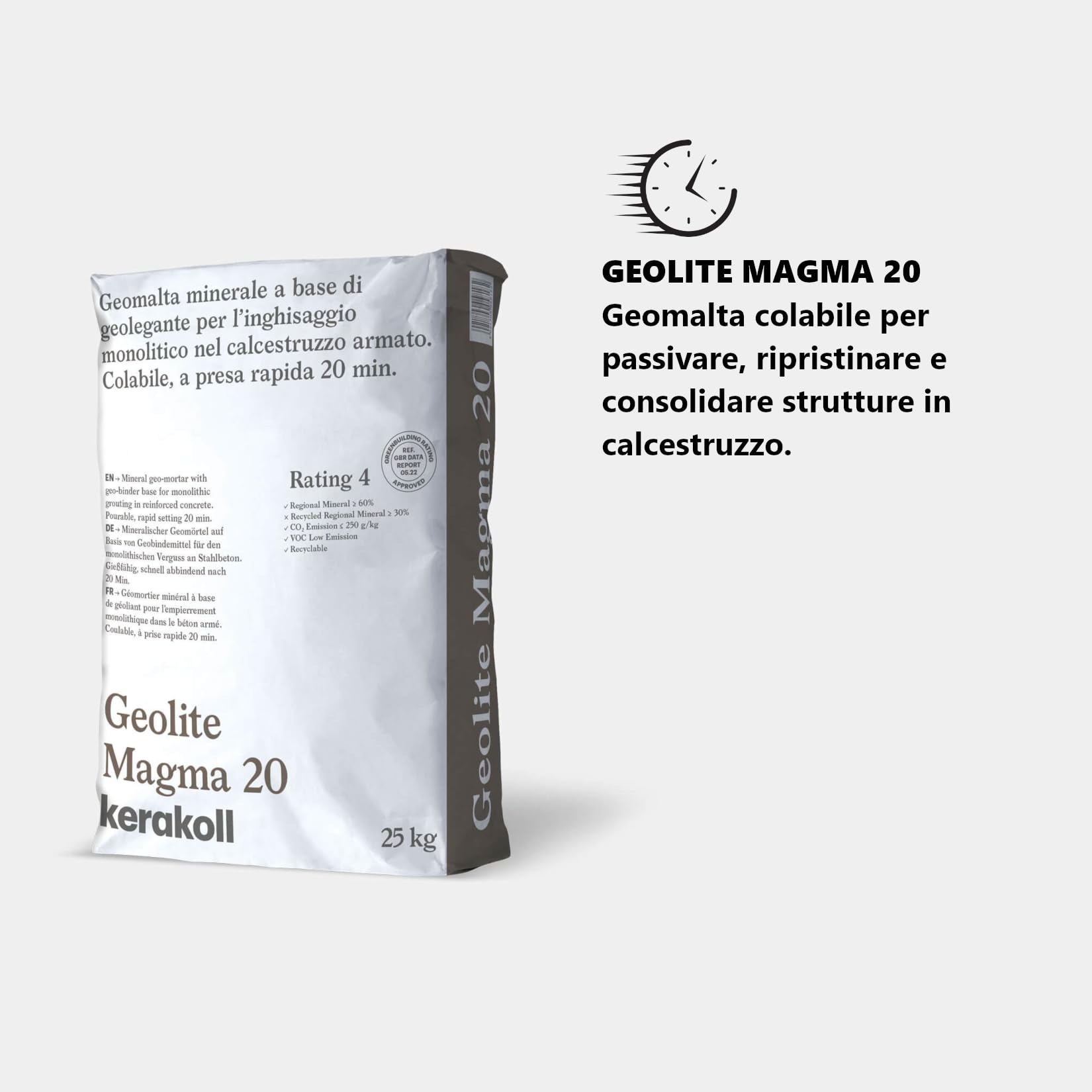 GEOLITE MAGMA 20 GRIGIO KG. 25 (189851)