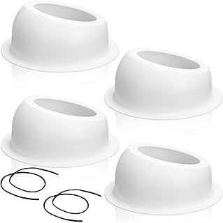 Amylove 4 Pcs Universal Angled Speaker Enclosures Boxes 6.5 Inch Pods Surface Mount with 2 Rubber Strip for Install Speakers or Smaller Custom Mount Door Kick Panel Rear Deck