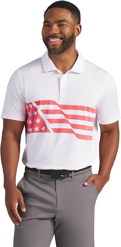 Men's X Volition Flag Golf Polo