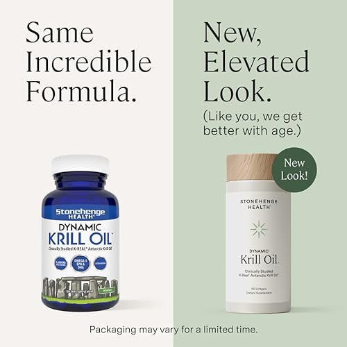 Miniatura 2 de Stonehenge Health Aceite de krill dinámico Océano antártico (Triple Strength) 1.600 mg Absorción superior Omega-3 EPA, DHA, fosfolípidos y