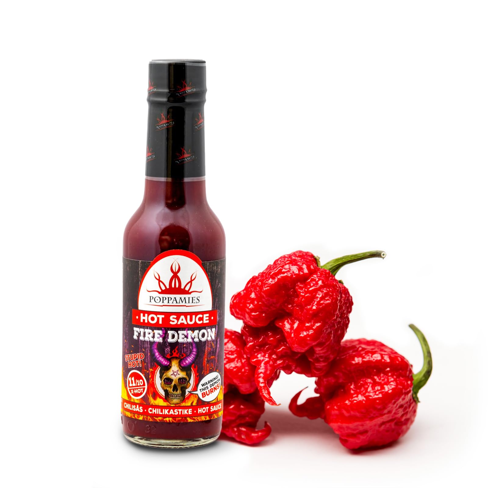 Poppamies Habanero Salsa Picante - Sin Gluten, Sin Lactosa, Vegana - Picante: 5/10-150ml — view 14