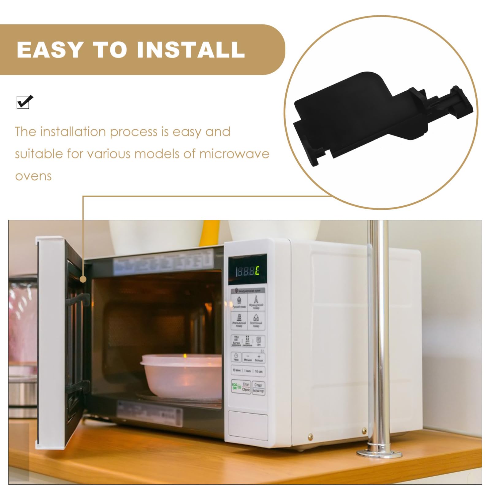 DIYEAH Boucle De Porte De Four à Micro-ondes - Pièce De Rechange