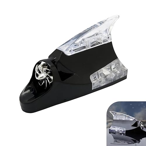 Car Roof Wind Powered LED Light, Shark Fin Antenna Flash