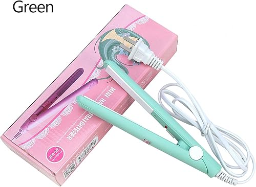 Miniatura 2 de Plancha de pelo de 25 W, 2 en 1, mini plancha de cerámica turmalina, rizador de calefacción de hierro plano para un peinado rápido (enchufe de EE.