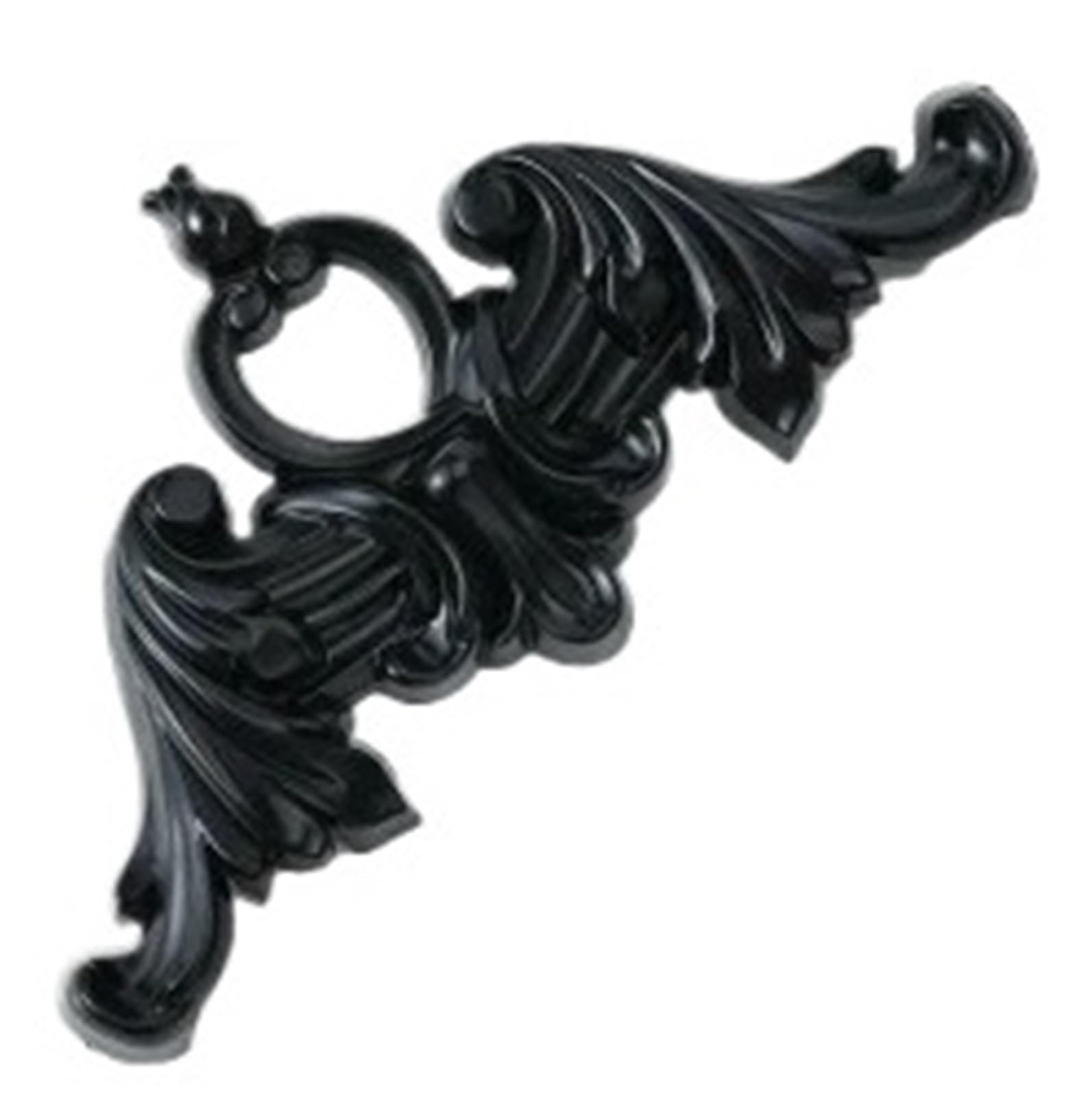 Pegatinas de borde superior semicircular y flor decorativa tallada para esquinas de techos M