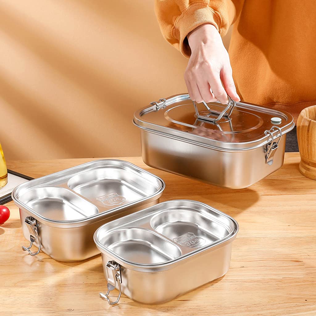 Contenitore per il pranzo in acciaio inox per adulti, studenti, impiegati, uso di stoccaggio, organizer a prova di perdite, scatola per il pranzo per adulti