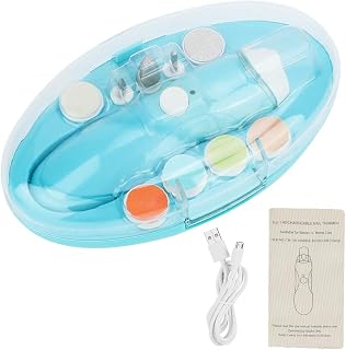 9-in-1 USB Rechargeable Nail File with Replacement Head for Baby and Adults, Adjustable Speed, Electric Nail Polish Set