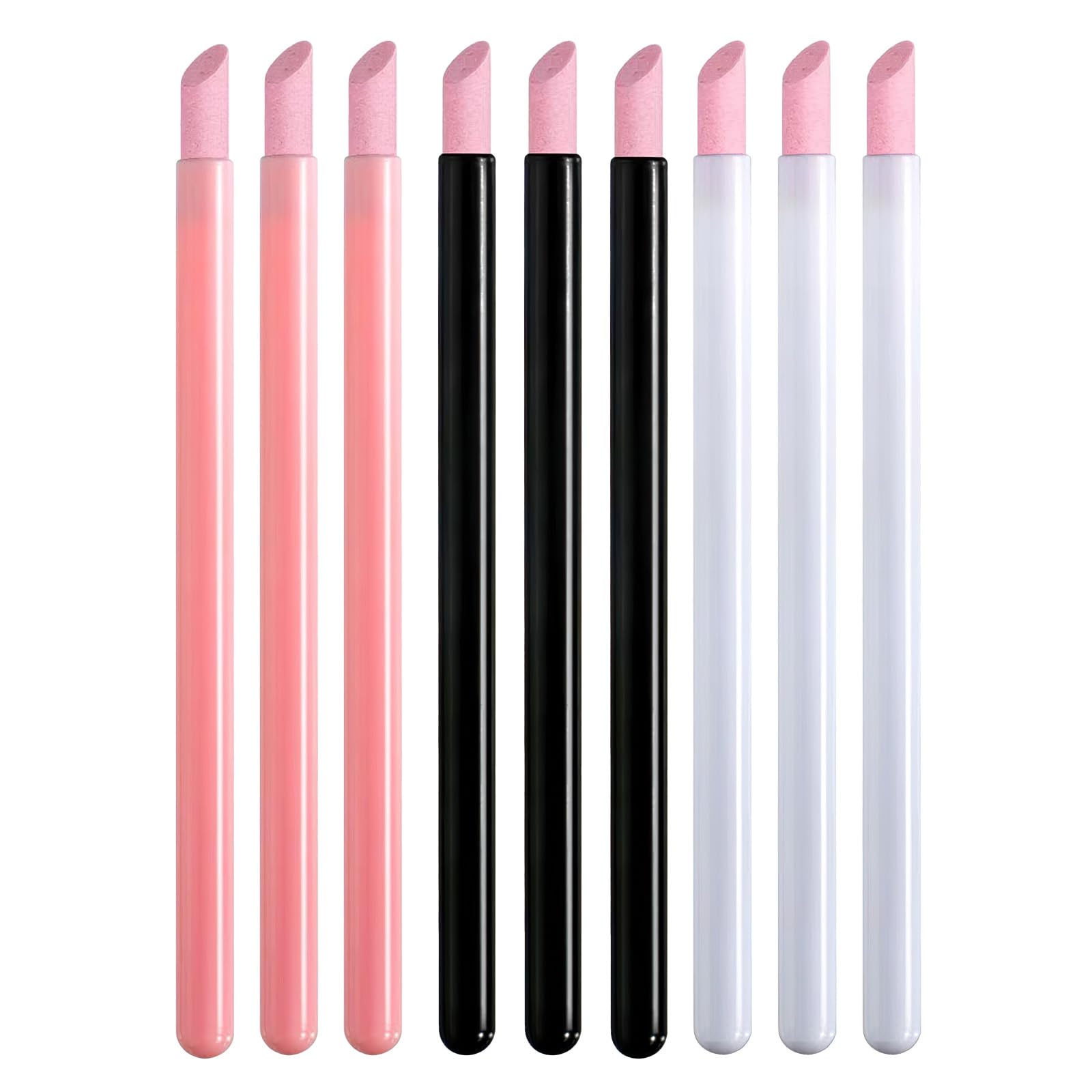 9 Pcs Pumice Stone Cuticle Sticks, Nail Polish Quartz Pen Pusher Stick, Peeling Dead Skin Repairing