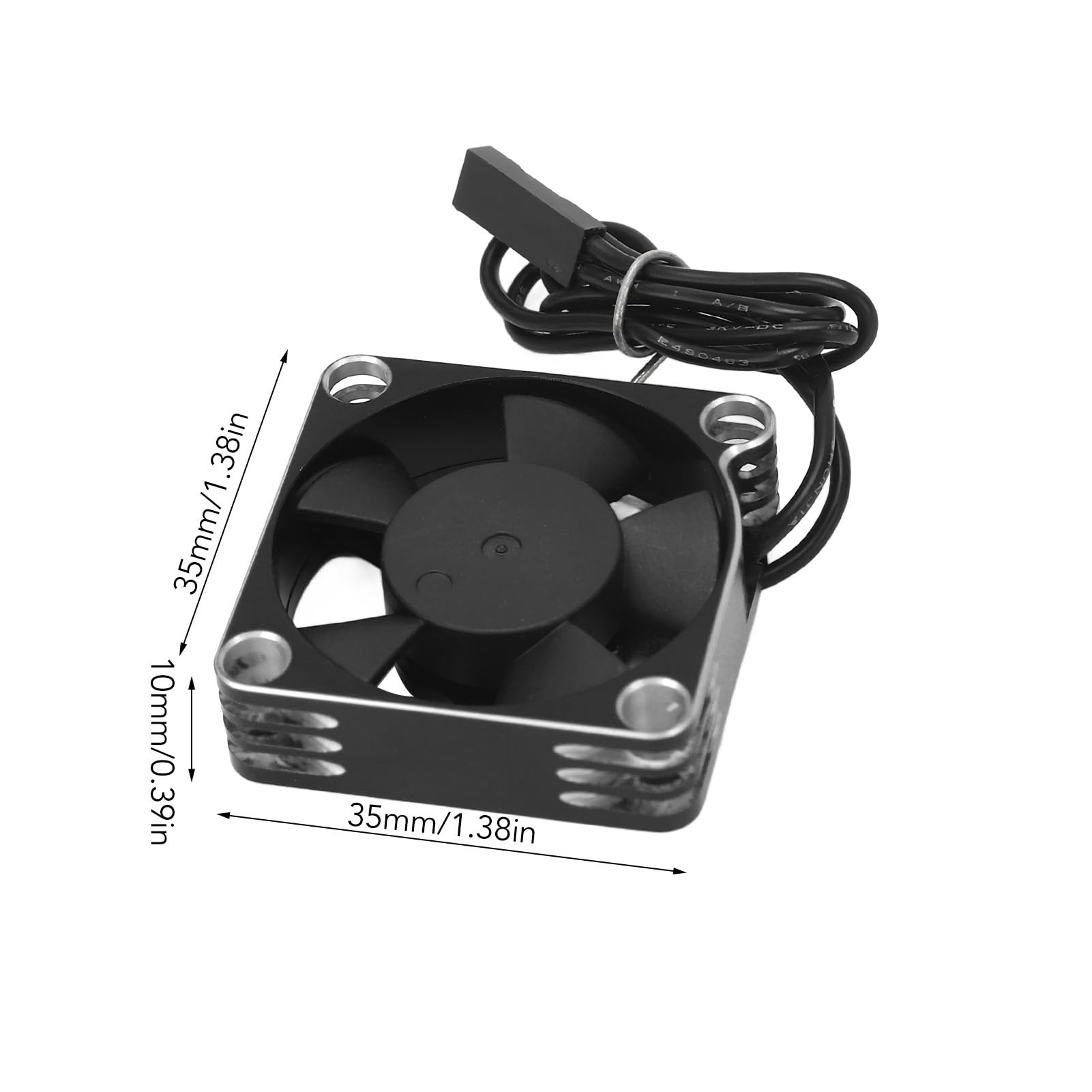 RC Auto ESC Lüfter 35x35 Mm – Aluminiumgehäuse Mit Abdeckung | Kühlung Für 1/10, 1/12, 1/8 Modelle, 5-12V
