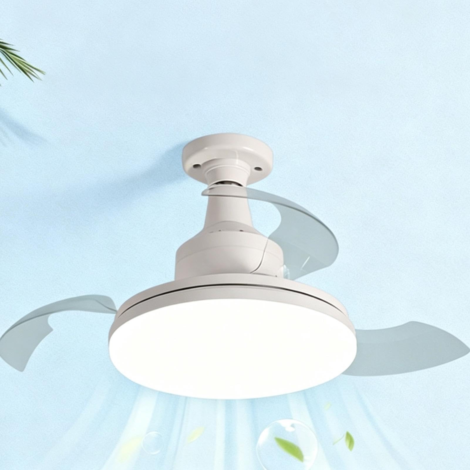 Wentylator Sufitowy Do Sypialni 3-biegowa trzykolorowa lampa ściemnialna z