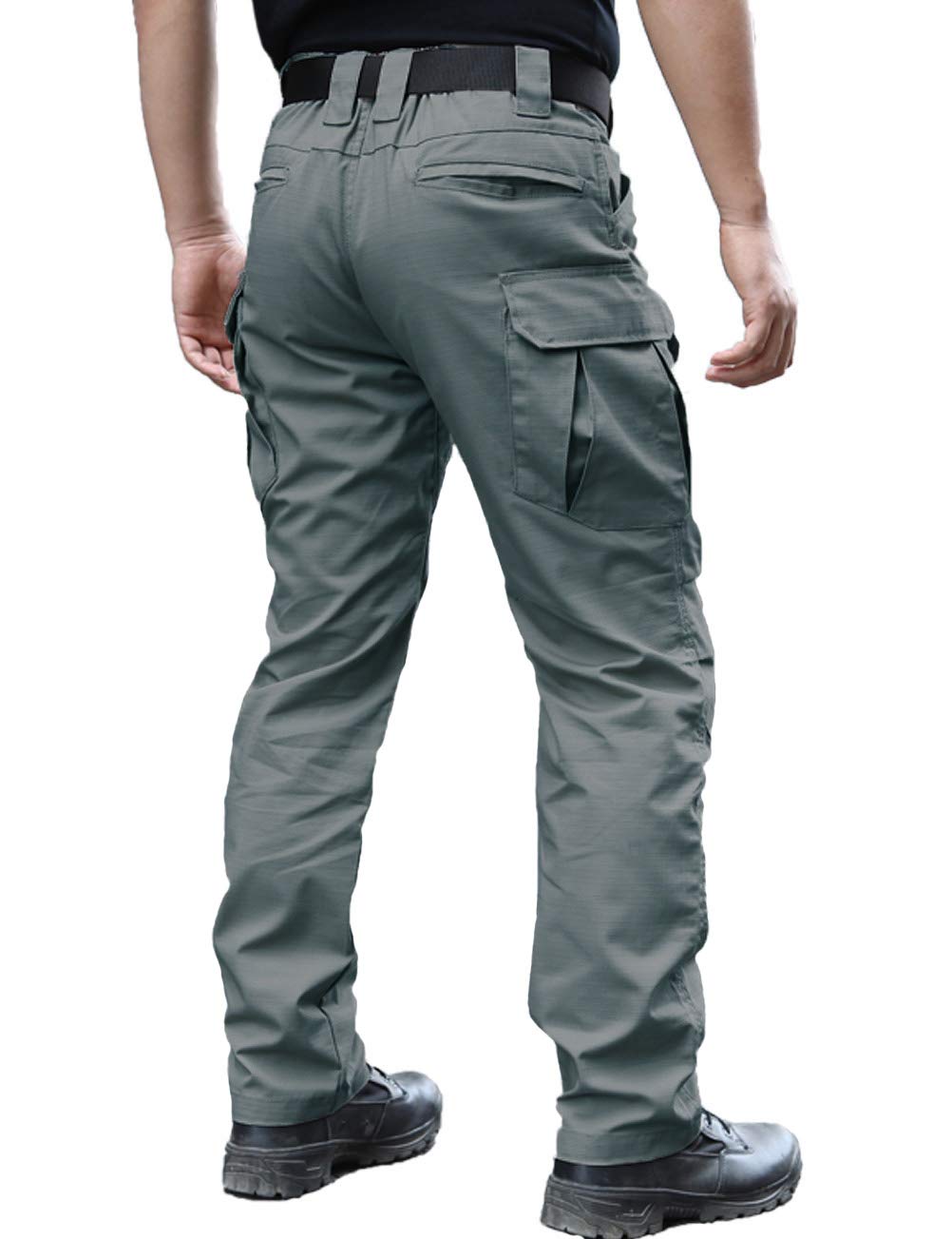 Pantaloni da Uomo Resistenti all'Acqua Pantaloni da Lavoro Cargo Militari con vestibilità Tattica da Combattimento Rilassata con Multi Tasca