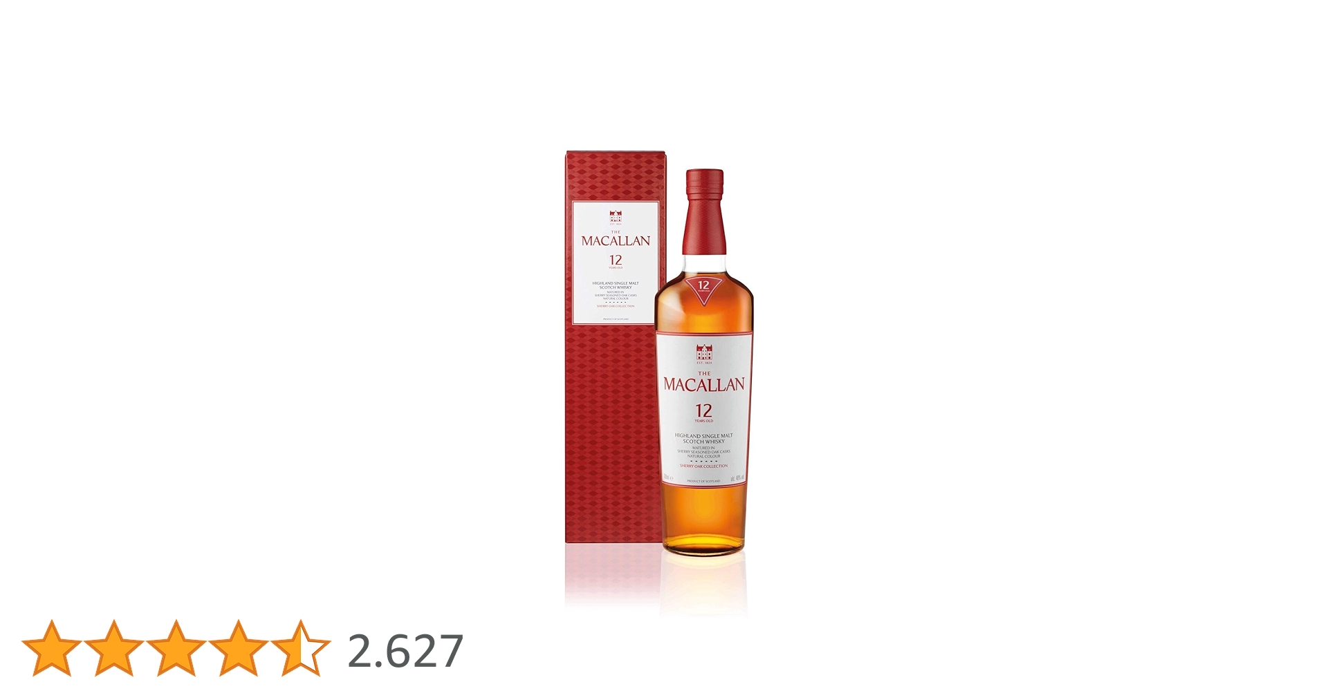 ウイスキー The Macallan 12 Year Old Sherry Oak Cask Whisky Macallan Sherry Oak 12 anos - 700mL - Bebida In Box