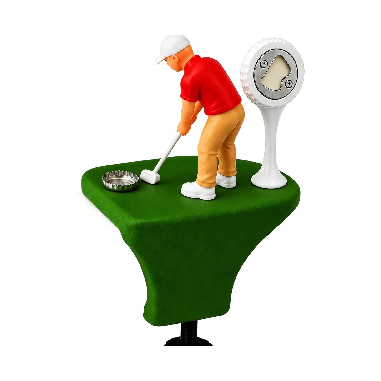 APGLSXY Resin Golf Theme Bottle Opener Portable for Golfers and Party Enthusiasts Novelty Cap Launchers Gifting for Golf Lover Accessories