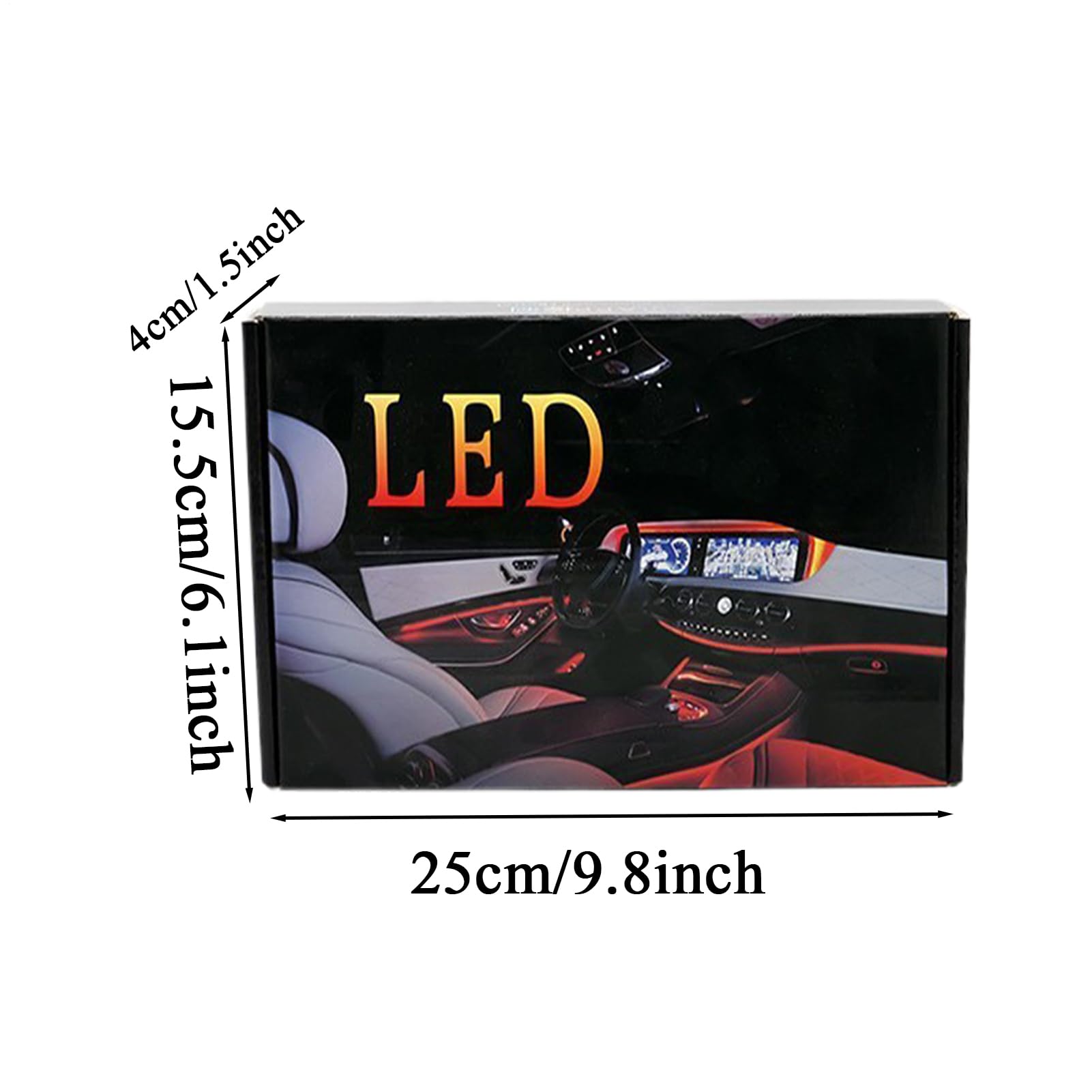 Luces de Ambiente para Coche | Control por Aplicación Iluminación Decorativa Automotriz - Mando Inalámbrico para Tira de Luz LED de Coche | Para Caravanes Camping-Cars Sedan
