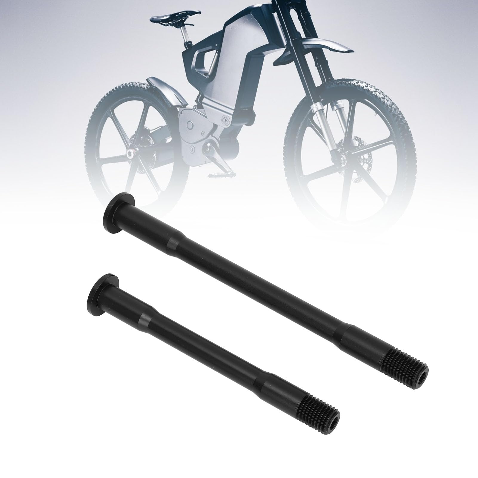 Kit Essieux Traversants M12 Pour Vélo électrique DIY - Avant 120mm / Arrière 162,5mm En Aluminium