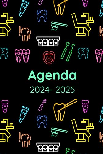 Agenda 2024-2025: Regalo para Dentistas, Estudiantes de Odontologia, Higienistas Dentales, Ortodoncistas, Calendario, Vista Semanal y Mensual (Spanish Edition)