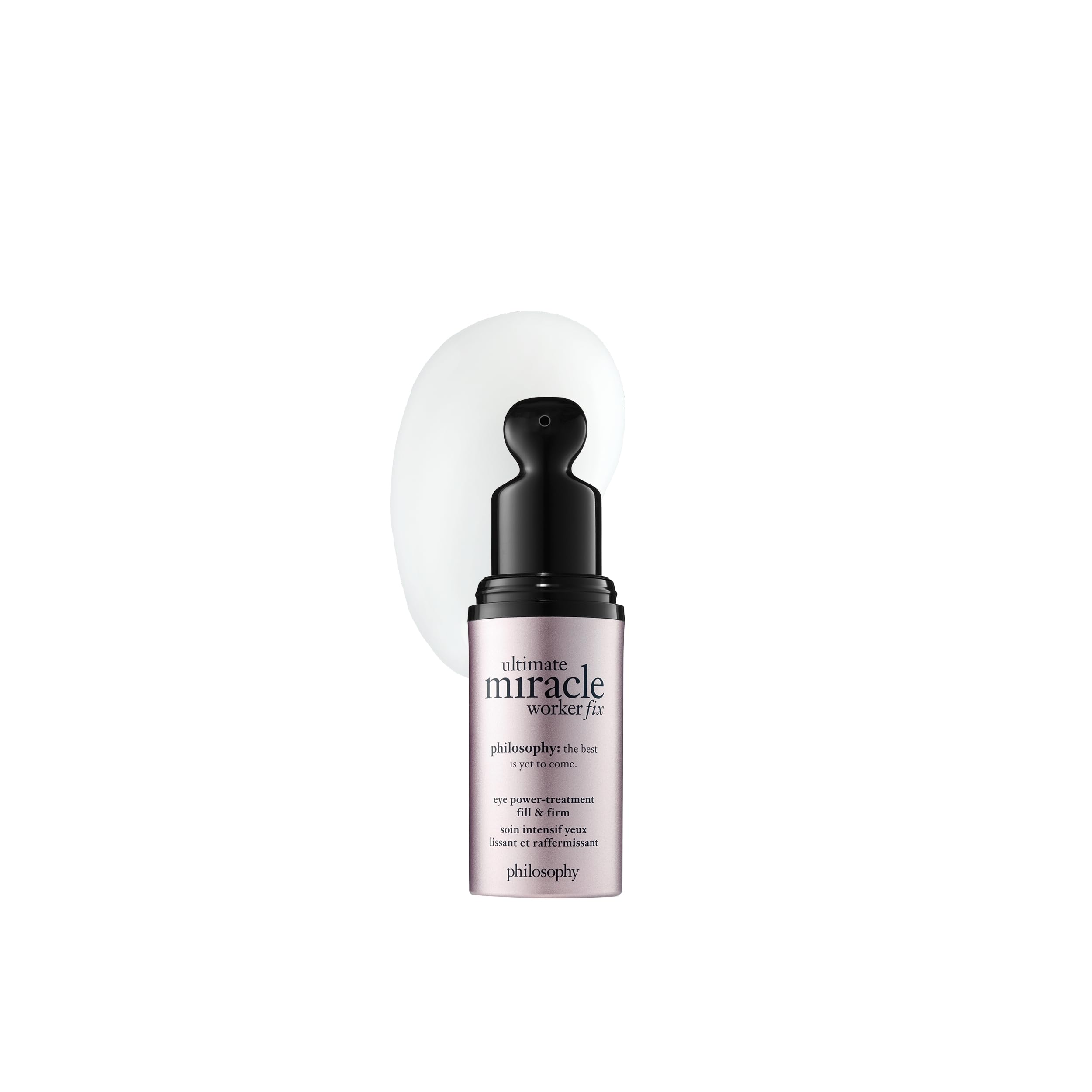 philosophy ultimate miracle worker power treatment fill & firm eye cream- with retinol & soy extract - creates a notably smoother and more youthful-looking appearance -0.5 fl oz