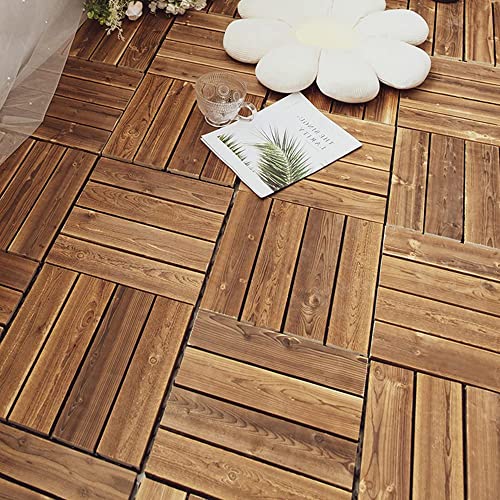 Amazon.co.jp: ウッドパネル 【7枚 1箱】 ウッドデッキ ウッドタイル