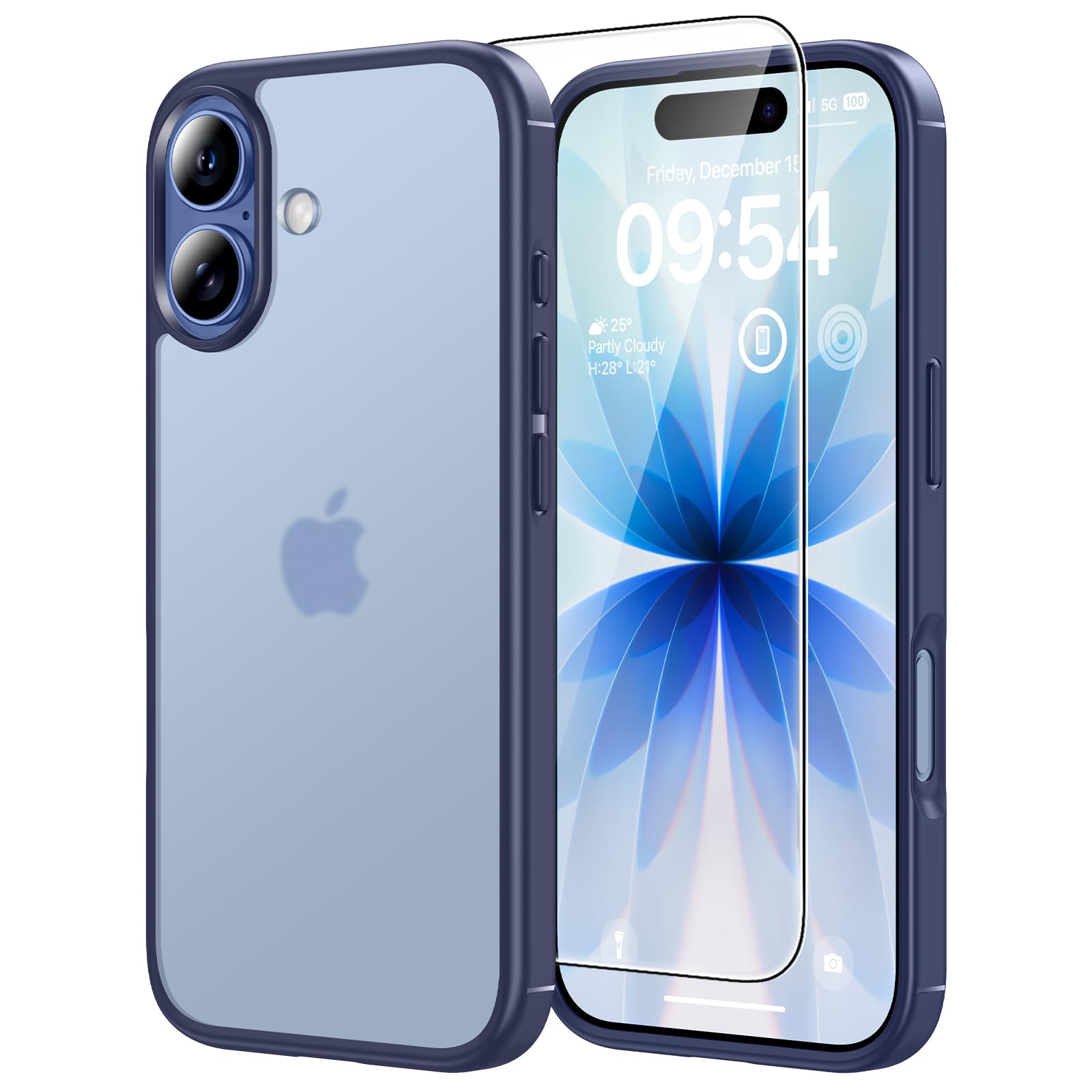 TAURI Funda para iPhone 13/iPhone 14, Compatible con MagSafe [No amarillea] con Vidrio Templado, Carcasa Nueva para iPhone 13/iPhone 14,Funda Ultra Fina antichoque - Transparente — view 116