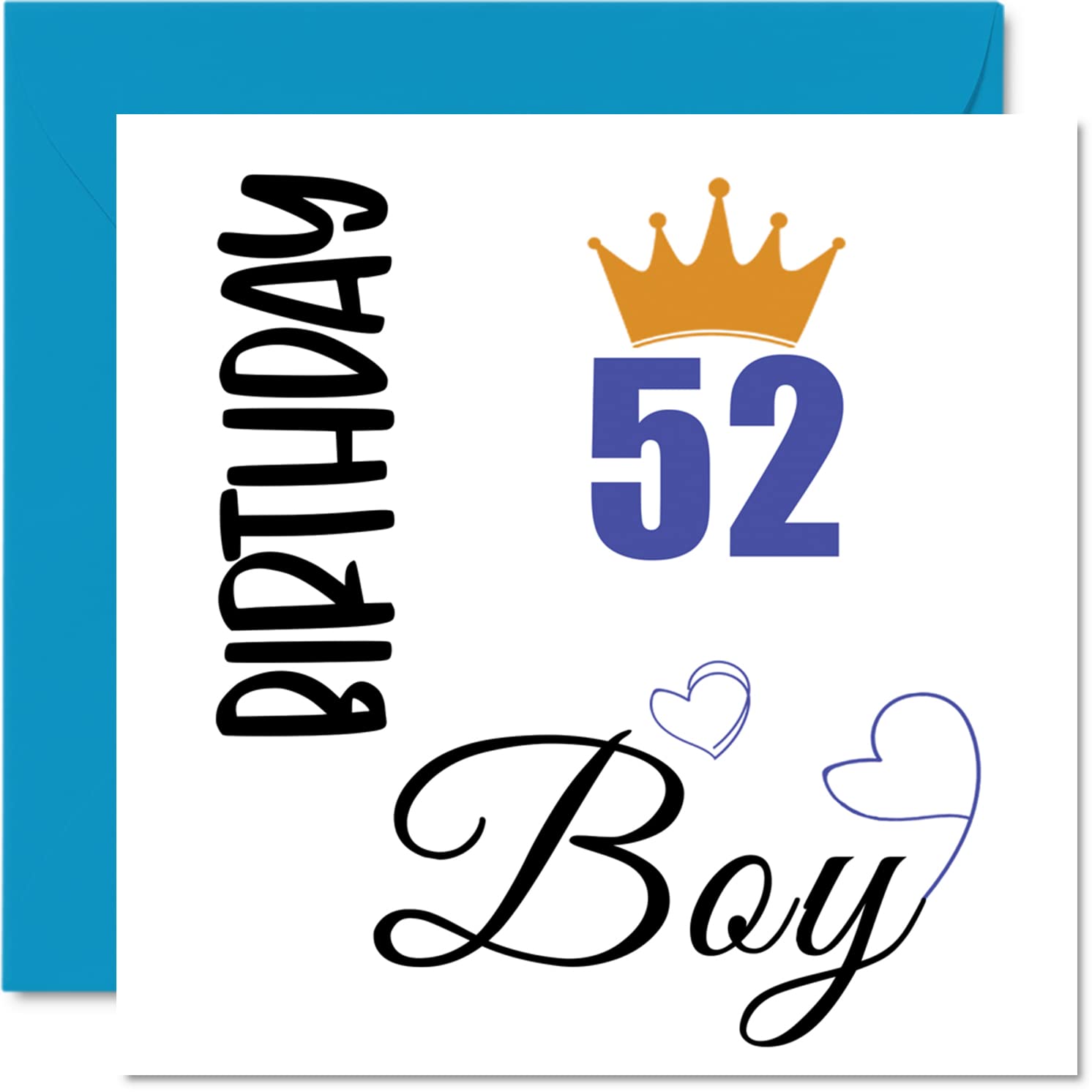 52nd Birthday Card for Men, Birthday Boy
