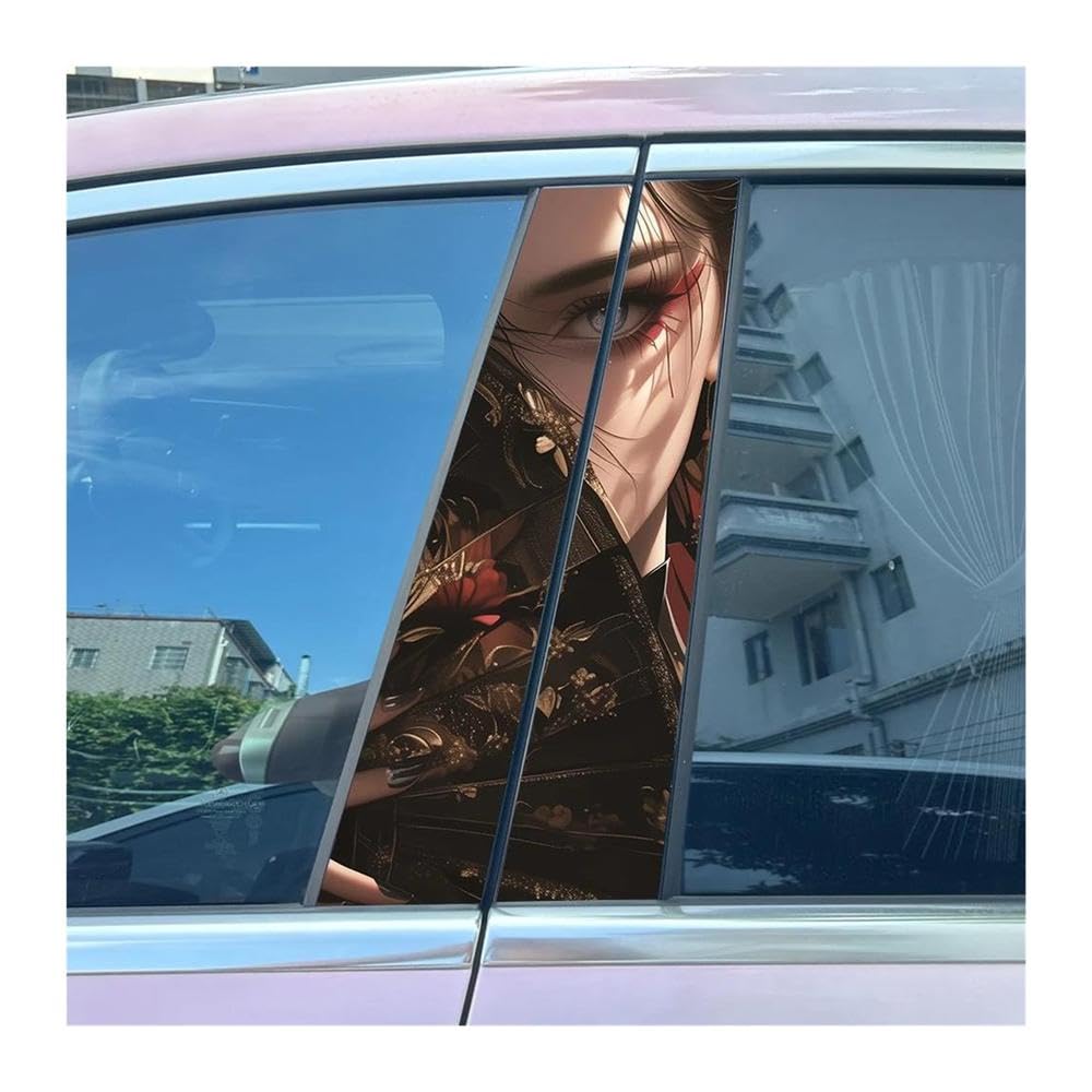 Stickers pilier B voiture samouraï finition haute définition