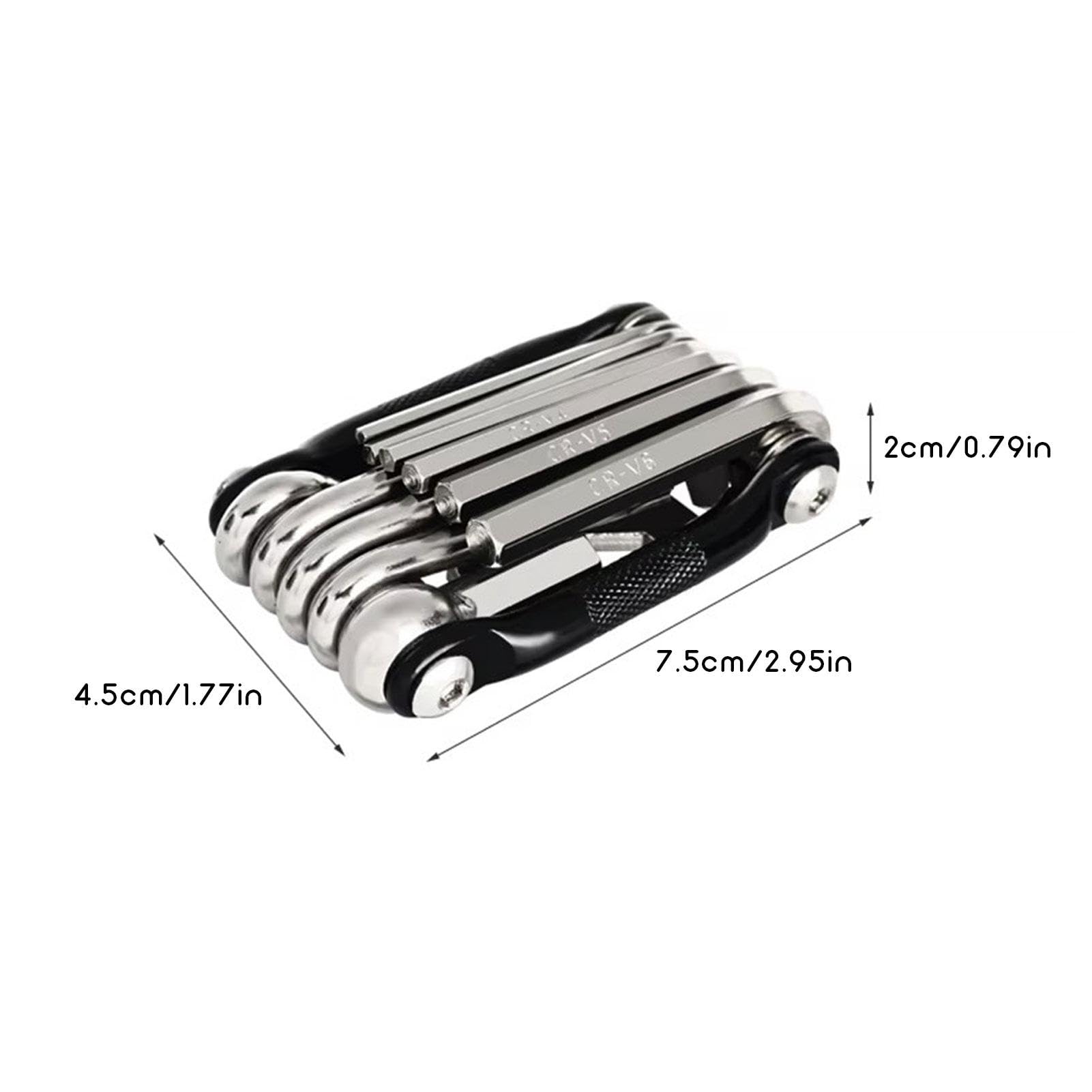 Cycle Tool Kit, Bike Multi Tool Reifenhebel Radsportwerkzeug Kompakt 16 in
