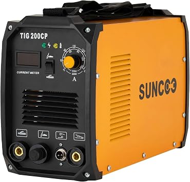Amazon.com: SUNCOO TIG Soldador, 200 Amp TIG \u0026 MMA/STICK/ARC Inverter DC  TIG-200CP HF 110/220V Dual Voltaje con pantalla digital LED, cepillo,  naranja : Herramientas y Mejoras del Hogar