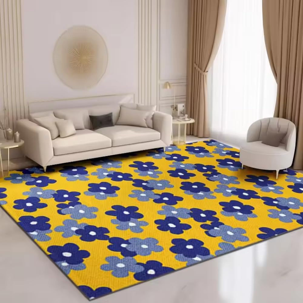 Tapis lavable et antidérapant pour sécuriser et colorer le salon