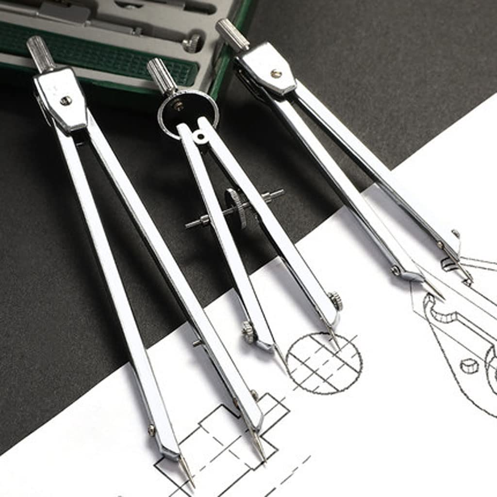 Zirkel-Set, 30-teiliges Zirkel-Set, Mathematik- und Geometrie-Werkzeug-Set mit Minen-Nachfüll-Winkelmesser, multifunktional für Schule, Zuhause und Büro, Werkzeuge, Zirkel-Sets