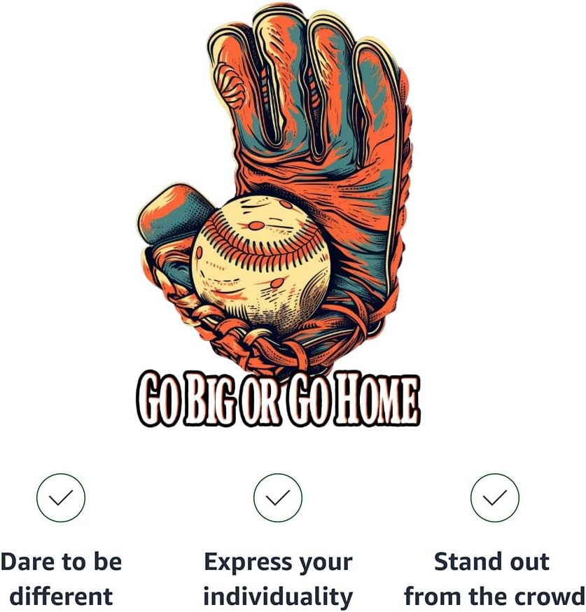 Go Big Or Go Home Tank - Baseball Workout Tank - Graphic Jersey Tank