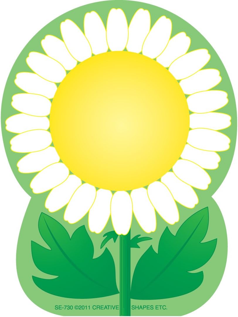 SHAPES ETC. 35 Sheets Daisy Mini Notepad 3in Inspired Classroom/School Kids Crafts Projects Spring Decorations Teacher Decor Messages Reminders to Do Lists Lunch Notes Made in The USA