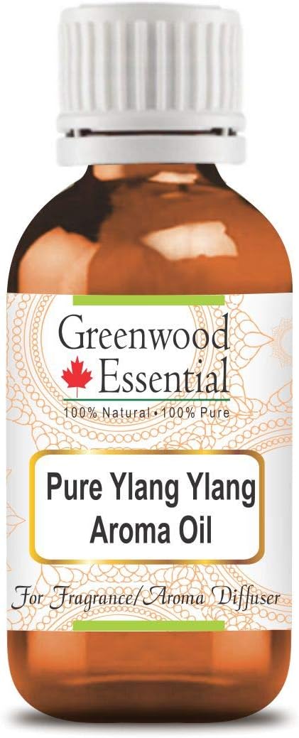 Greenwood Essential Pure Ylang-Ylang Aroma Oil (Suitable for Aroma Diffuser) 100% Natural Therapeutic Grade 630ml (21 oz)