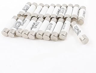Aexit 10mm x Fuses 38mm Quick Fast Blow Ceramic Fuse Link 16A 500V AC Fuse Links 20 Pcs