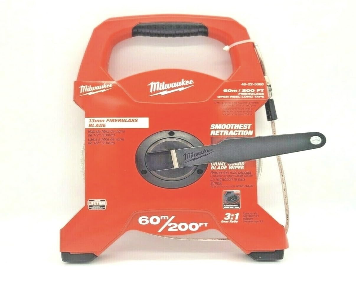 MILWAUKEE Cinta Larga de Fibra 60m - Long Tape Fibreglass LTF60-200 - 1pc