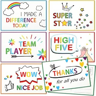 90 Pieces Thinking of You Teacher School Postcards Job Inspirational Postcards Congratulations Cards Motivational Inspirational Cards,4 x 6 Inch Encouragement Postcards for School