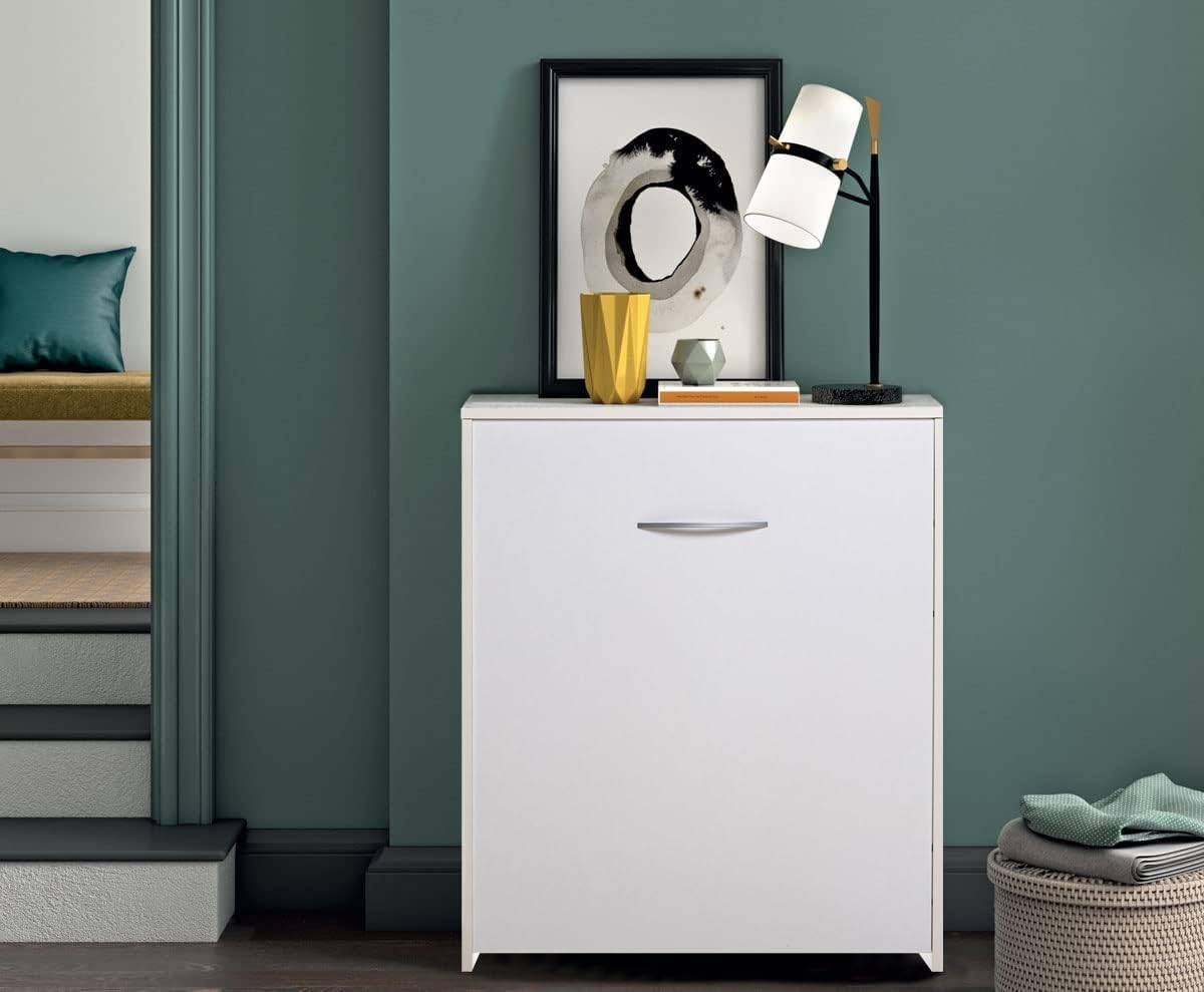 Letto A Scomparsa Singolo 80x190 Cm - Struttura In Ferro, Rete Estraibile Con Ruote | Salvaspazio Made In Italy - Foto 3