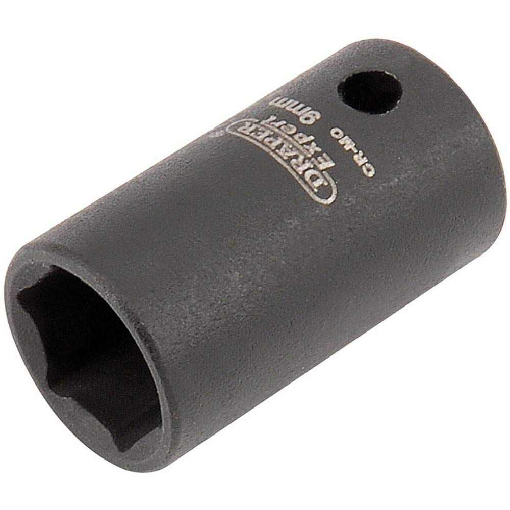 Draper 5013 1/4" Square Drive Hi-Torq 6 Point Metric Impact Socket, 9 mm Size