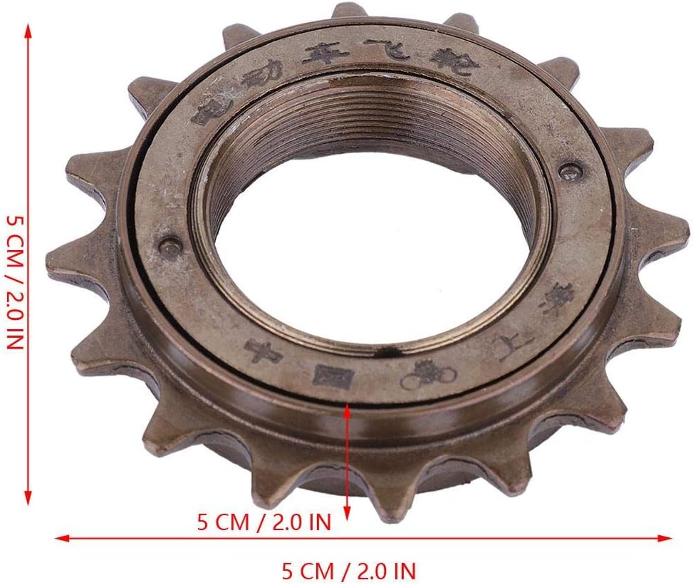 VGEBY1 Bike Freewheel Single Speed, 16 Teeth Bicycle Freewheel Sprocket for Cassette 1 Speed 16T Replacement Accessory for Bicycle - Image 4