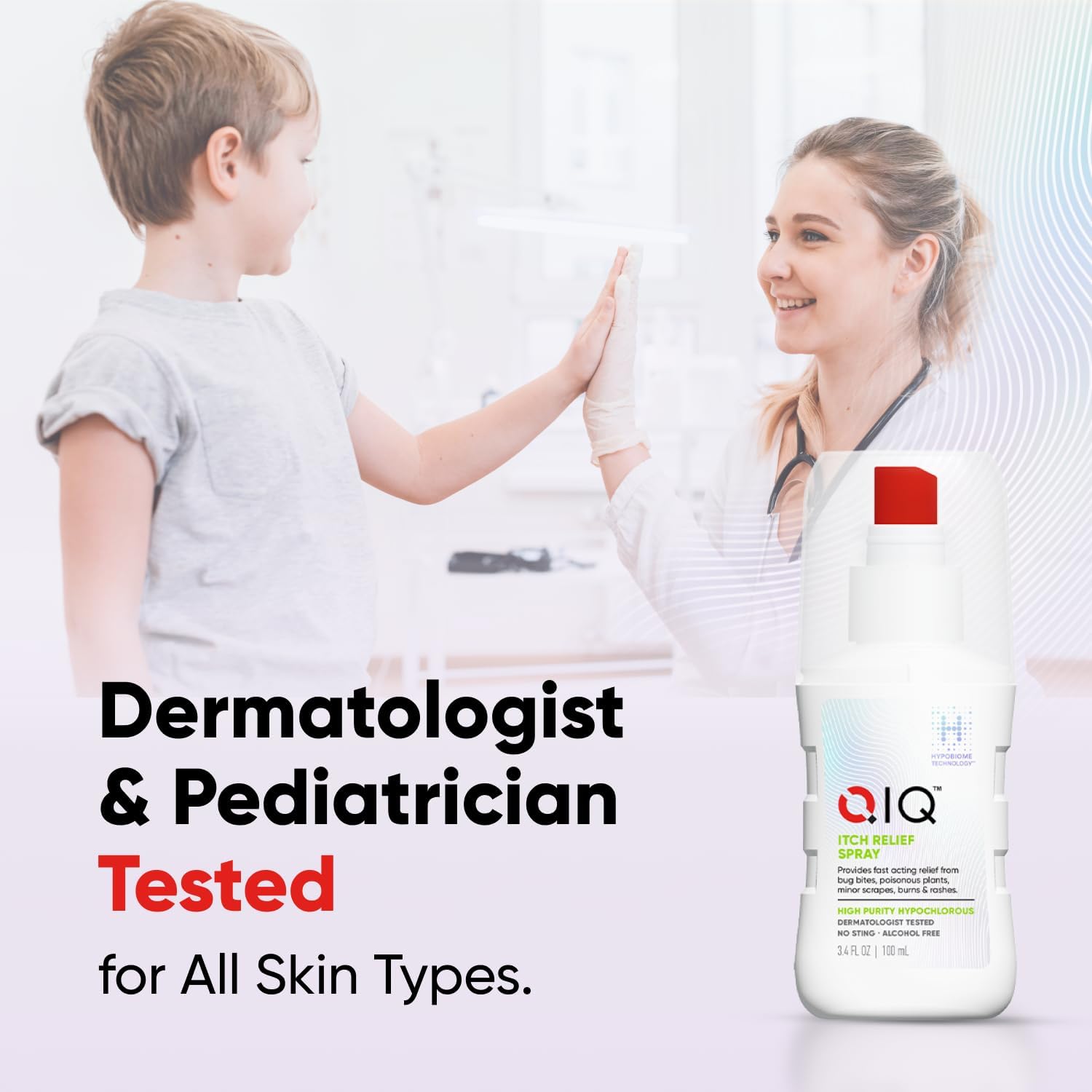 Itch Relief Spray – High Purity Hypochlorous Acid Spray, Fast Anti Itch Relief from Bug Bites, Rashes, Scrapes, Burns, and Helps Provide Relief from Eczema, Steroid & Alcohol-Free (3.4oz) - Image 6