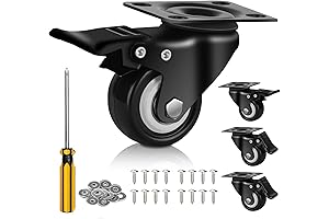 2" Caster Wheels, Rolling Quietly and Effortlessly