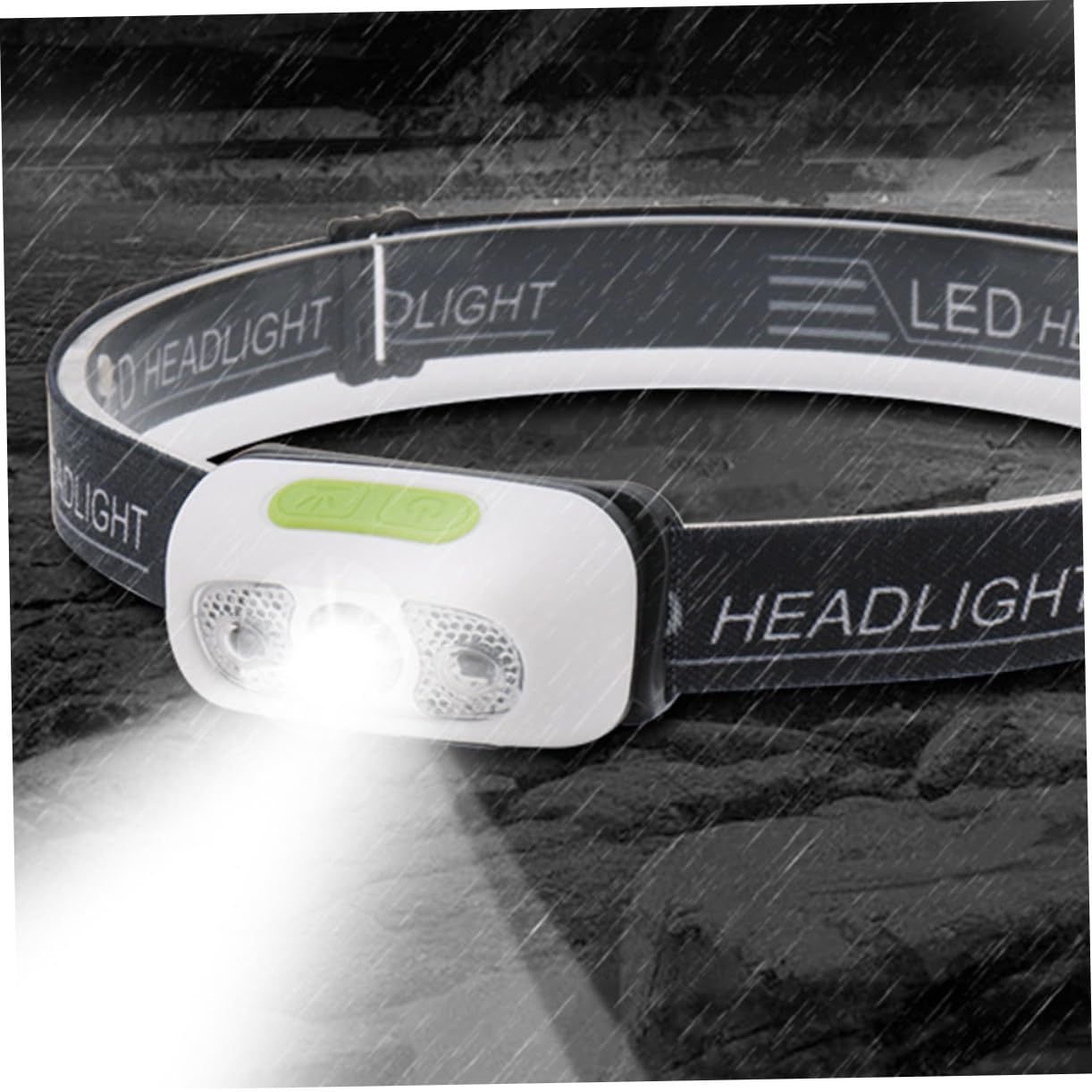 Veemoon 1pc Charging Headlight Rechargeable Outdoor Night Fishing Headlamp Dimmable Bike Riding Lamp Waterproof