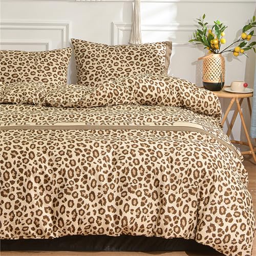 Odot 3 Pieces Parure de Lit, Ensemble de Literie avec Housses de Couettes et 2 Taies D'oreillers 50x75cm, Set de Housse de Couette pour 1~2 Personnes, Adulte Enfant...