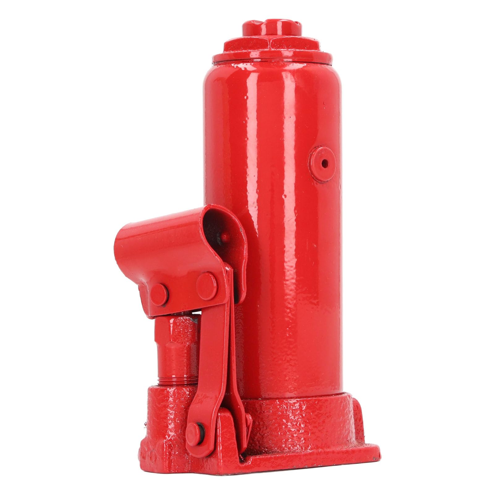 Yosoo Health Gear Cric-Bouteille Hydraulique, Cric-Bouteille de Voiture en Acier soudé 6 Tonnes, Soupape de Dérivation de sécurité à Double étage, Selle Dentelée, Rouge Portable pour Utilisation